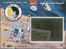 ** Thematik: Raumfahrt / Astronautics: 1969, Kingdom Of Yemen, Souvenir Sheet "History Of Outer Space Exploration - Apol - Other & Unclassified
