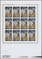 ** Thematik: Raumfahrt / Astronautics: 1970, Fujeira. Imperforate Miniature Proof Sheet Of 12 In Issued Colors For The 5 - Other & Unclassified