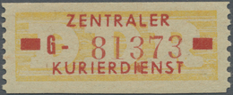 ** DDR - Dienstmarken B (Verwaltungspost A / Zentraler Kurierdienst): 1958, Wertstreifen Für Den ZKD, 1 - Andere & Zonder Classificatie
