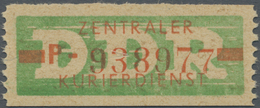 ** DDR - Dienstmarken B (Verwaltungspost A / Zentraler Kurierdienst): 1959, Wertstreifen Für Den ZKD, 1 - Autres & Non Classés