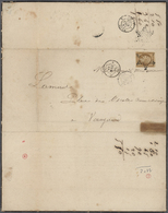 Br Frankreich: 1853, 10c. Bistre "Presidence", Fresh Colour, Close To Full Margins, Single Franking On Local Mour - Usati