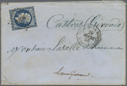 Br Frankreich: 1856. Envelope With Full Text Written From Malta Dated '25th Mars 1856'' Addressed To France Beari - Used Stamps