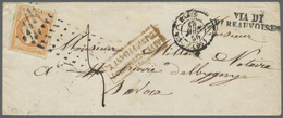 Br Frankreich: 1855/1856, Mail To Savoy (Kingdom Of Sardinia), Two Covers From Paris To Savoy Each Oblit. By Roul - Oblitérés