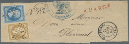 Br Frankreich: 1861, 10c. Bistre And 20c. Blue "Empire Nd", Fresh Colours, Full To Large Margins (10c. Pre-separa - Oblitérés