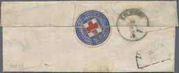 Br Thematik: Rotes Kreuz / Red Cross: 1870 Bayern Seltener Portofreier Langformatiger Faltbrief Vom 25.11.70 Ab BAMBERG  - Croix-Rouge