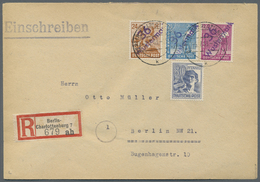 Br Berlin - SBZ-Bezirkshandstempel: 1948, SBZ Handstempel "36/Wustermark" Auf Arbeiter 40 Pfg., 24 Pfg. - Other & Unclassified