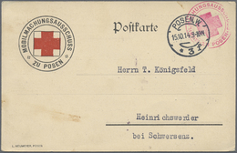 Br Thematik: Rotes Kreuz / Red Cross: 1914, Polen, Rote-Kreuz-Vordruckkarte "Mobilmachungs-Ausschuß Des Roten Kreuzes Po - Croix-Rouge