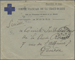 Br Thematik: Rotes Kreuz / Red Cross: 1915 Frankreich "Comite Francais De La Croix-Bleue" Vordruckbrief Portofrei Gebr., - Croix-Rouge