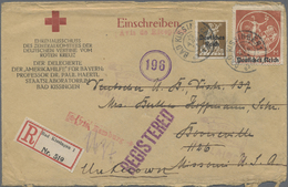 Br Thematik: Rotes Kreuz / Red Cross: 1921 Dt.Reich Vordruckbrief "Einschreiben - Ehrenausschuss Des Zentralkomitees Der - Red Cross