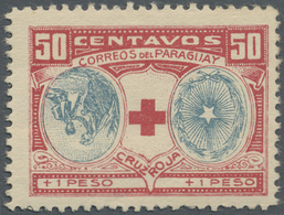 ** Thematik: Rotes Kreuz / Red Cross: 1922 Paraguay 50C. Rotkreuz-Marke Wurde Vom Argentinischen Roten Kreuz Der Gleiche - Croix-Rouge