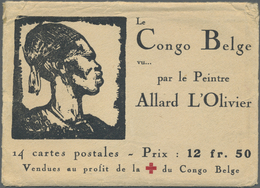 Thematik: Rotes Kreuz / Red Cross: 1931, Serie Von 14 Ansichtskarten Mit Umschlag Zum Thema Rotes Kreuz Mit Landestypisc - Croix-Rouge