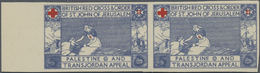 ** Thematik: Rotes Kreuz / Red Cross: 1940 Ca., British Red Cross And Order Of St. John Of Jerusalem 5 M. Blue Red Imper - Croce Rossa