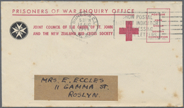 Br Thematik: Rotes Kreuz / Red Cross: 1943/44 2 Vordruckumschläge Des Neuseel. RK-/St.Johns-Orden, Einer M. Kpl. Inhalt: - Croix-Rouge