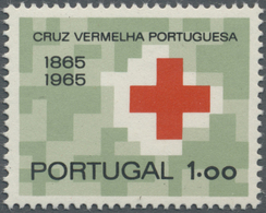 ** Thematik: Rotes Kreuz / Red Cross: 1965 Portugal 1 E. "Rotes Kreuz" In FEHLDRUCK "1.Druckgang GRÜN Fehlt", Postfrisch - Red Cross