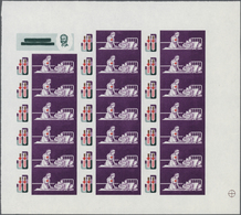 ** Thematik: Rotes Kreuz / Red Cross: 1969, Burundi. Progressive Proof (2 Phases) In Complete Miniature Sheets Of 20 (pl - Red Cross