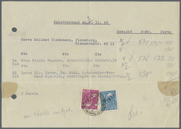 Br Berlin: 1948: Provisorische Einlieferungsbescheinigung über 5 Pakete An 3 Empfänger. Gebühr Je Empfä - Andere & Zonder Classificatie