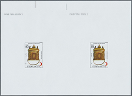 ** Thematik: Rotes Kreuz / Red Cross: 1981, Morocco. Set Of 2 Imperforate DeLuxe Pair Proof Sheets In Issued Colors For  - Croix-Rouge