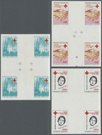 (*)/ Thematik: Rotes Kreuz / Red Cross: 1995 Kroatien 3 Verschiedene Rote Kreuz-Zwangszuschlagmarken, Je Im UNGEZÄHNTEN  - Croix-Rouge