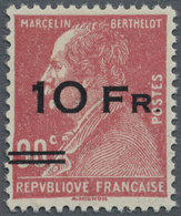 ** Frankreich: 1928, Flugpostmarke 'Ile De France' 10 Fr. Auf 90 C. Lilarosa, Taufrisches Postfrisches Ausgesucht - Oblitérés