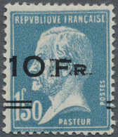 * Frankreich: 1927, Air Mail Stamp 10 Fr On 1,50 Fr Blue "Ile De France", Extraordinary Fine Copy, Lightly Hinge - Used Stamps