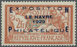 ** Frankreich: 1929, Philatelie-Ausstellung Le Havre 2 Fr (+5 Fr), Orangerot/ Hellblau, Tadellos Postfrisches Lux - Used Stamps