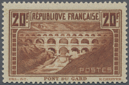 ** Frankreich: 1929, 20 Fr. Redbrown With Perf. K 13 1/2, Mint Never Hinged, Fine - Used Stamps