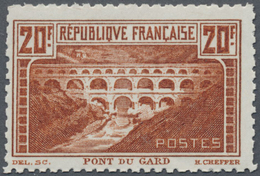 ** Frankreich: 1930, 20 Fr. Bauwerke, Postfrischer Einzelwert In Der Type "B", Gez. K 11. Michel 2.000,- € - Used Stamps