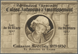 ** Frankreich: 1930, Lächeln Von Reims: 8 X 1,50 Fr., Komplettes Markenheftchen In Postfrischer Luxuserhaltung (M - Used Stamps