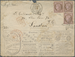 Br Thematik: Spiele / Games: 1874, France. Advertising Cover (Enveloppe Publicitaire) With Some Adverts On Both Sides, I - Non Classificati