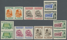 ** Thematik: Spiele-Schach / Games-chess: 1951, Cuba. Complete Set "José Raul Capablanca" In Imperforate Pairs. Mint, NH - Echecs