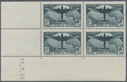 ** Frankreich: 1936. Atlantique 10fr, Bloc De 4, Cd 31/7/36. (Maury) - Used Stamps