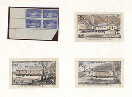 Frankreich: 1939. Set Containing 1 Large Artwork (netto Size 270x195mm) And 3 Small Artworks (netto Size 105x5 - Used Stamps