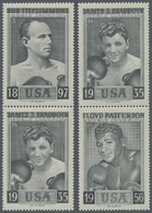 ** Thematik: Sport-Boxen / Sport-boxing: 1964, Slania Privatmarken Mit Abb. Von Box-Champions, Zwei Senkrechte Paare In  - Pugilato