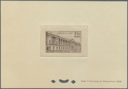 (*) Frankreich: 1947, UPU Congress Paris, Complete Set With 4 "Épreuves De Luxe" On Cardboard. F/VF MNG As Issued. - Oblitérés