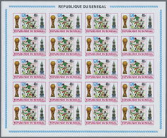 ** Thematik: Sport-Fußball / Sport-soccer, Football: 1974, Senegal. Complete IMPERFORATED Miniature Sheet Of 20 For The  - Altri & Non Classificati