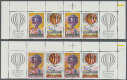 ** Frankreich: 1983, 200 Years Of Aviation And Space Travel 2,00fr. And 3,00fr. Stamps Showing Montgolfiere And B - Oblitérés