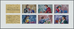 ** Frankreich: 1997. Héros D'aventures. Bande De Carnet De 6 Timbres Et 2 Vignettes. Complète NON DENTELÉE. Non O - Oblitérés