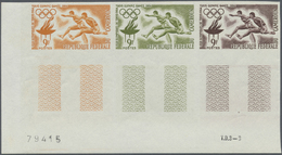 ** Thematik: Sport-Leichtathletik / Sports-athletics: 1964, KAMERUN: Olympische Sommerspiele Tokio 9 Fr. Hürdenläufer Im - Atletica