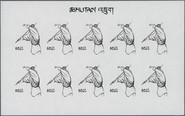 ** Thematik: Sport-Leichtathletik / Sports-athletics: 1968, BHUTAN: Olympic Summer Games Mexico 60ch. Javelin Thrower (' - Athlétisme