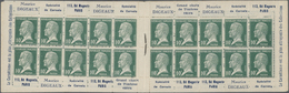 ** Frankreich - Markenheftchen: 1923. Maurice Digeaux. Complete Booklet With 20 Stamps "10c Pasteur" (series 93). - Other & Unclassified