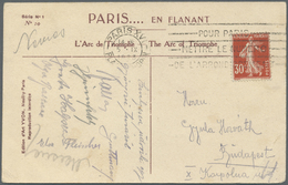 Thematik: Sport-Turnen / Sport-gymnastics: 1923, Picture Post Card Of Paris Sent To Hungary, With The Signatures (8) Of - Ginnastica