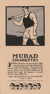 Br Thematik: Tabak / Tobacco: TABAK / COLLEGE-SPORTLER USA 1908: Werbe-Plakat Aus New York "College-Sportler Bevorzugen  - Tabac