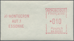 ** Frankreich - Automatenmarken: 1969, 0.10 Fr. Montgeron, Type II "Punkt Verschoben", Postfrisch. - Other & Unclassified