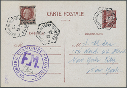 Br Frankreich - Militärpostmarken: 1942, Military Air Post (Poste Aerienne Militaire) 1.50 Fr. Brown Overprinted - Military Airmail