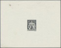 (*) Frankreich - Telegrafenmarken: 1885 (ca.), Telegraph Stamp 100 Fr. Proof In Black On Thin Paper Without Gum, S - Telegraph And Telephone