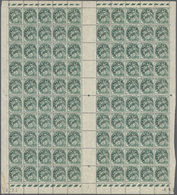 ** Frankreich - Vorausentwertungen: 1925, Blanc 5 C. Blaugrün Mit Aufdruck 'AFFRANCHts / POSTES' Im Postfrischen - Altri & Non Classificati