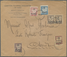Br Französische Post In Ägypten - Alexandria - Portomarken: 1922. Stamp Less Envelope Headed 'Comptoir National D - Other & Unclassified