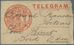 Br Französische Post In Ägypten - Port Said: 1885. The Eastern Telegraph Company Ltd Envelope, Roughly Opened/fau - Other & Unclassified