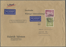 Br Berlin: 1960: Umschlag Firma Salomon Ca. 23 X 16 Cm Als Luftpostdrucksache Mit 1.- DM Und 3.- DM Bau - Autres & Non Classés
