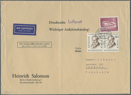 Br Berlin: 1959: Umschlag Ca. 22 X 16 Cm. Firma Heinrich Salomon Als Luftpost-Drucksache DM  3,80 – 3.- - Autres & Non Classés